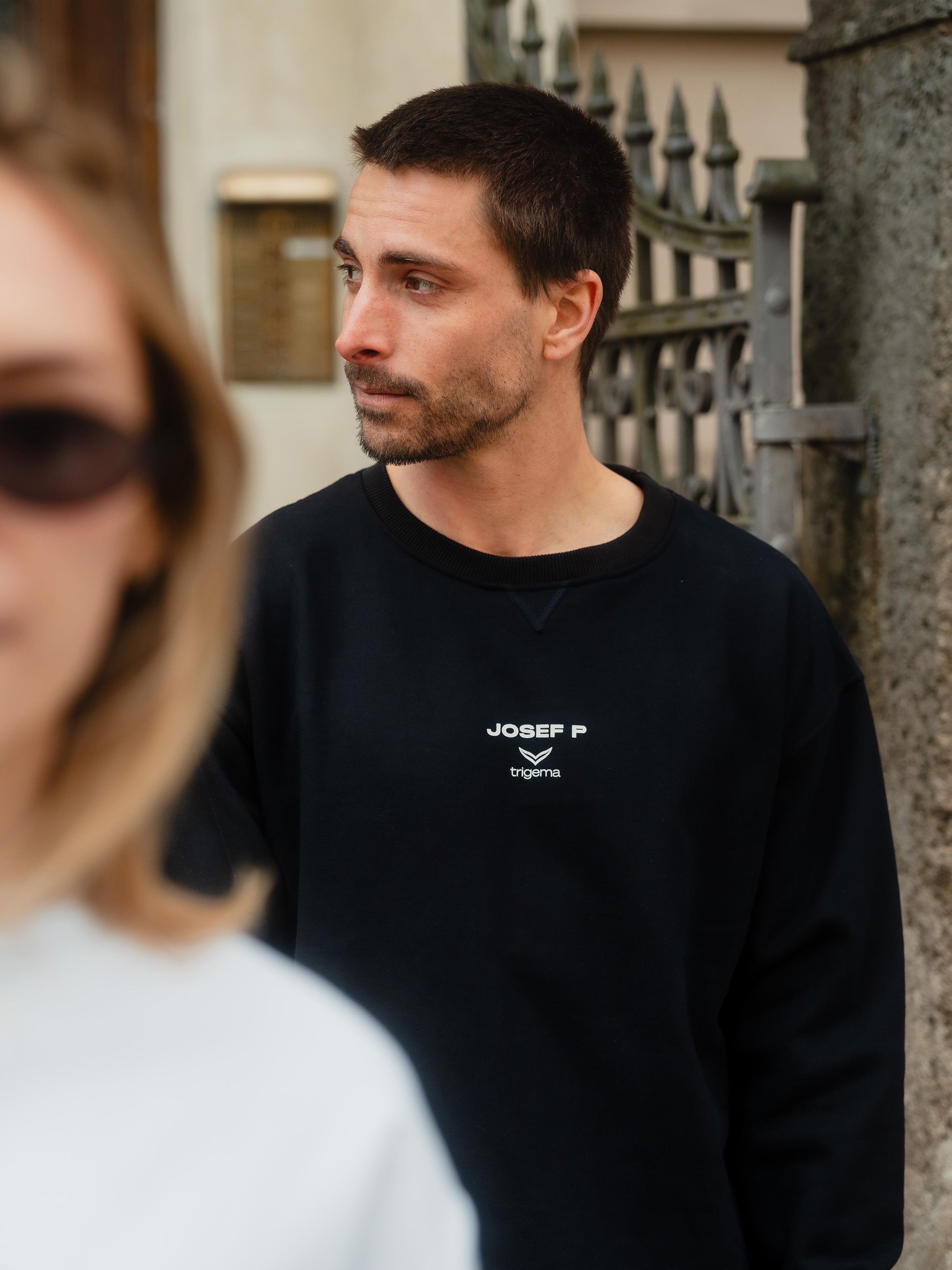 JOSEF P x Trigema Sweatshirt – Black