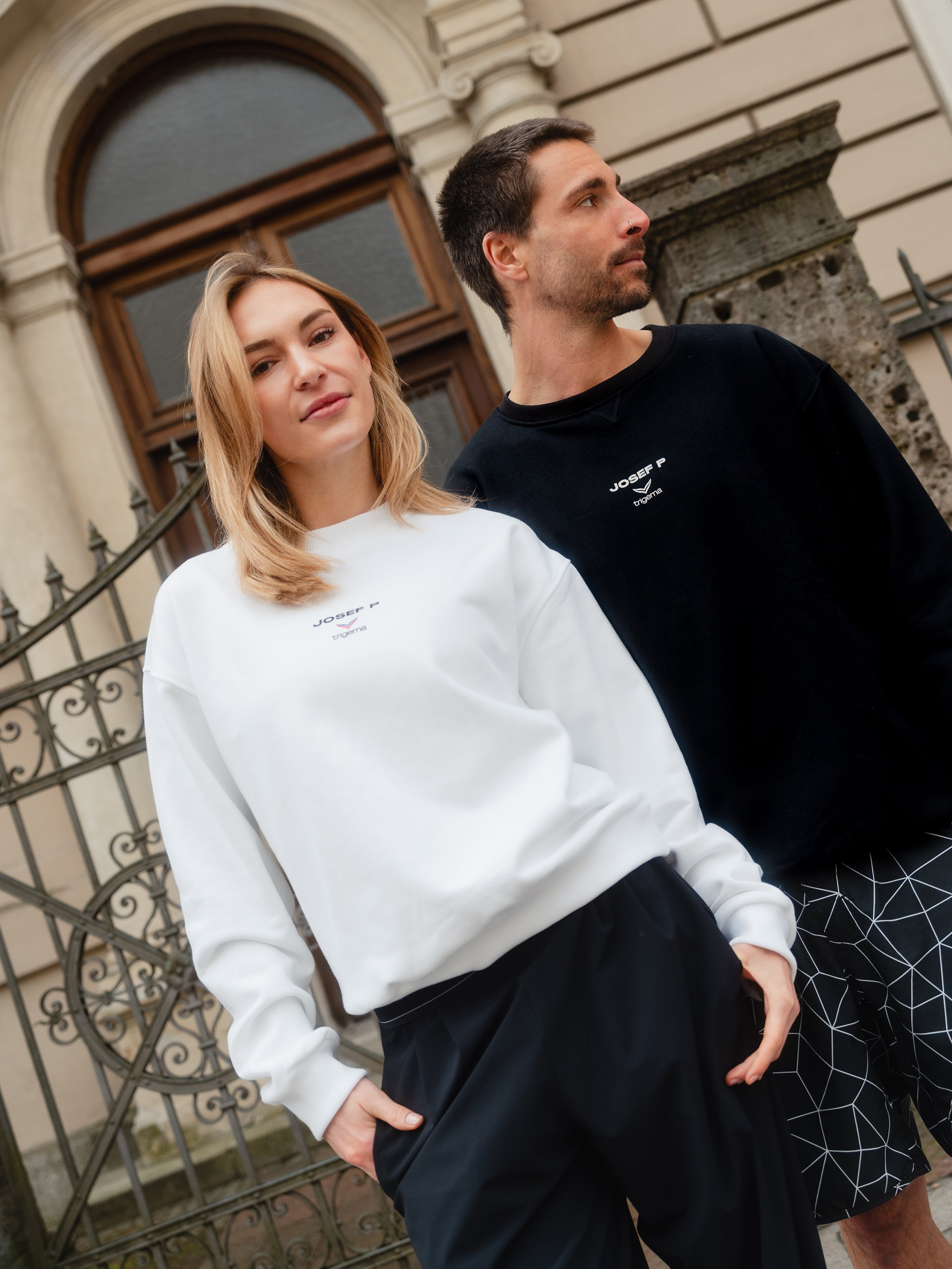 JOSEF P x Trigema Sweatshirt – White