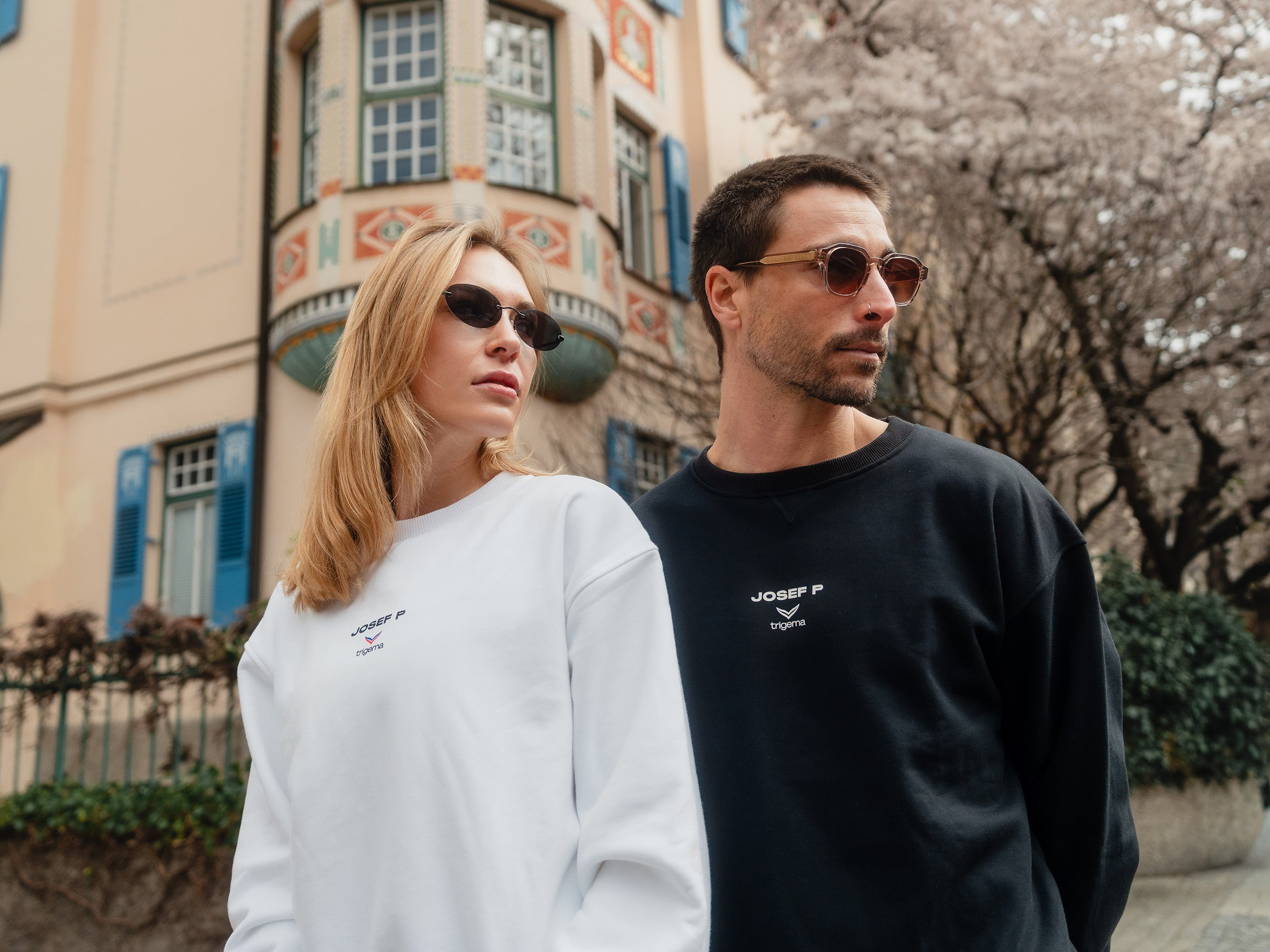 JOSEF P x Trigema Sweatshirt – White