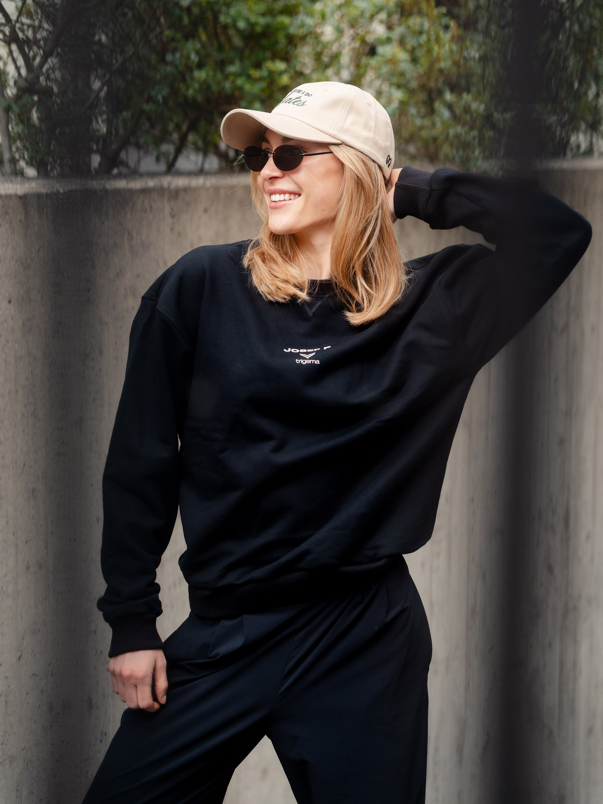JOSEF P x Trigema Sweatshirt – Black