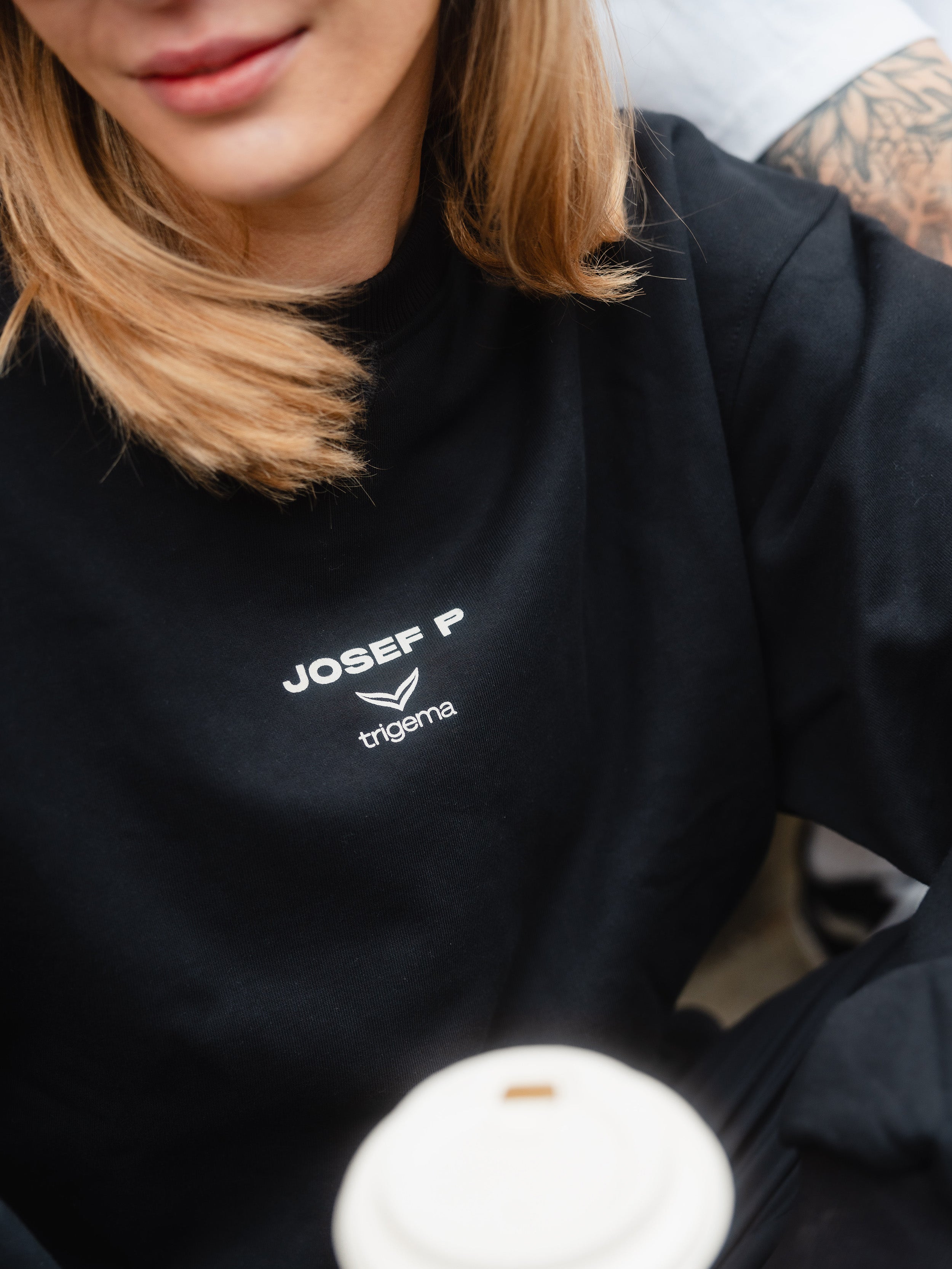 JOSEF P x Trigema Sweatshirt – Black