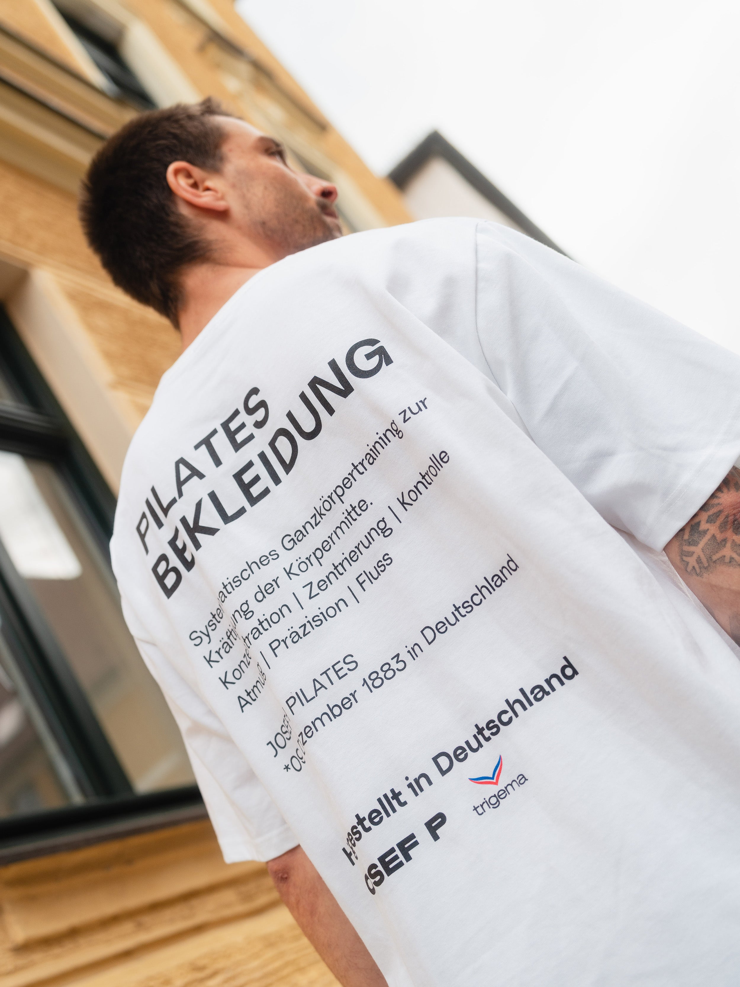 Camiseta JOSEF P x Trigema – Blanca