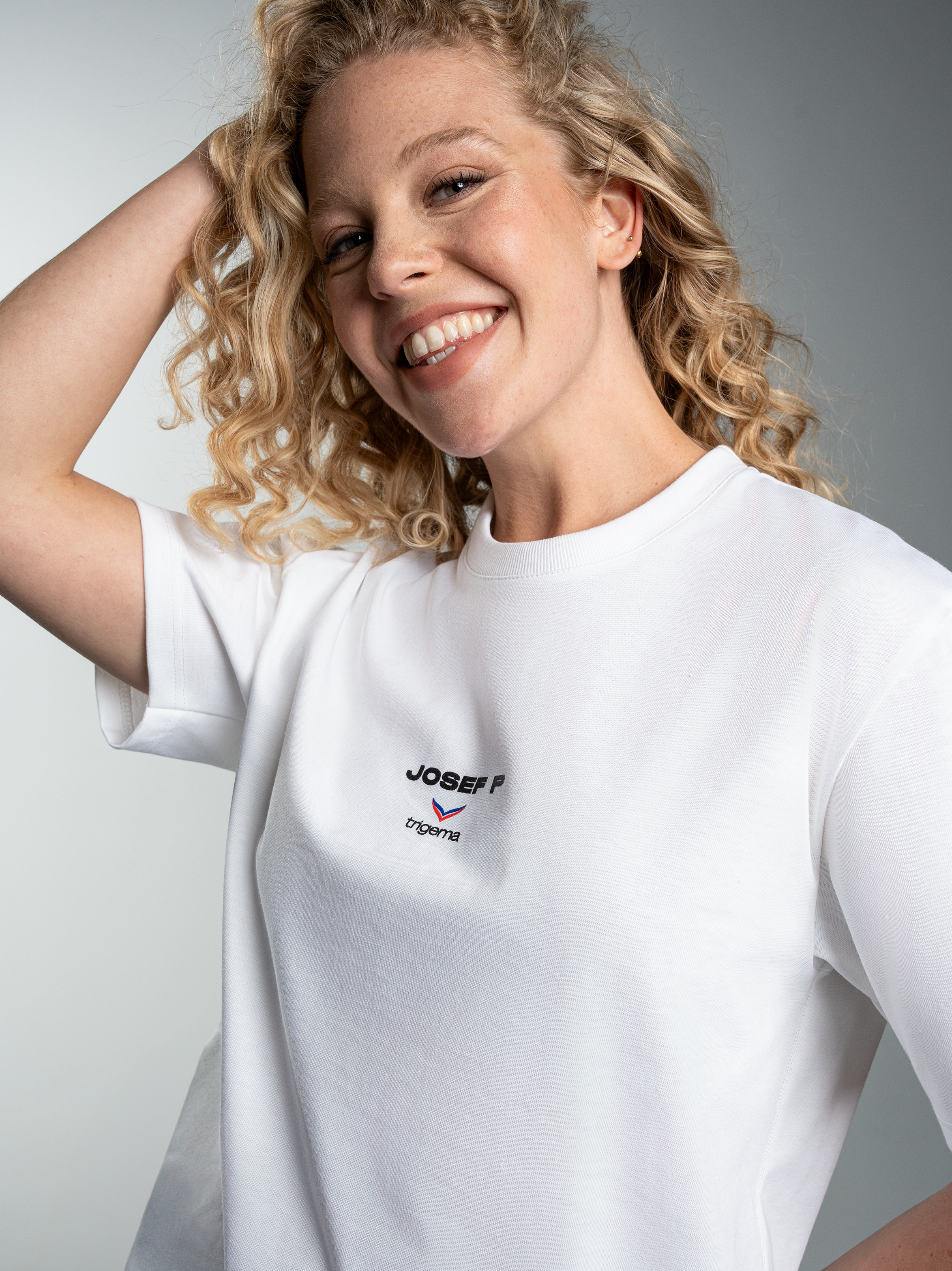 JOSEF P x Trigema T-Shirt – Weiß