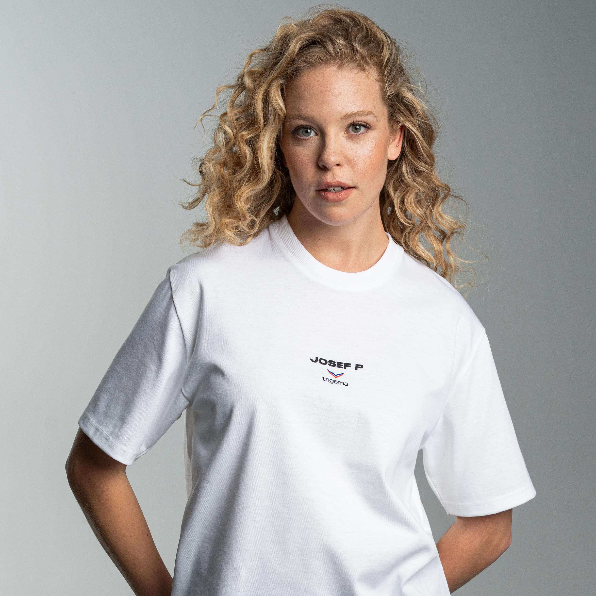 JOSEF P x Trigema T-Shirt – Weiß
