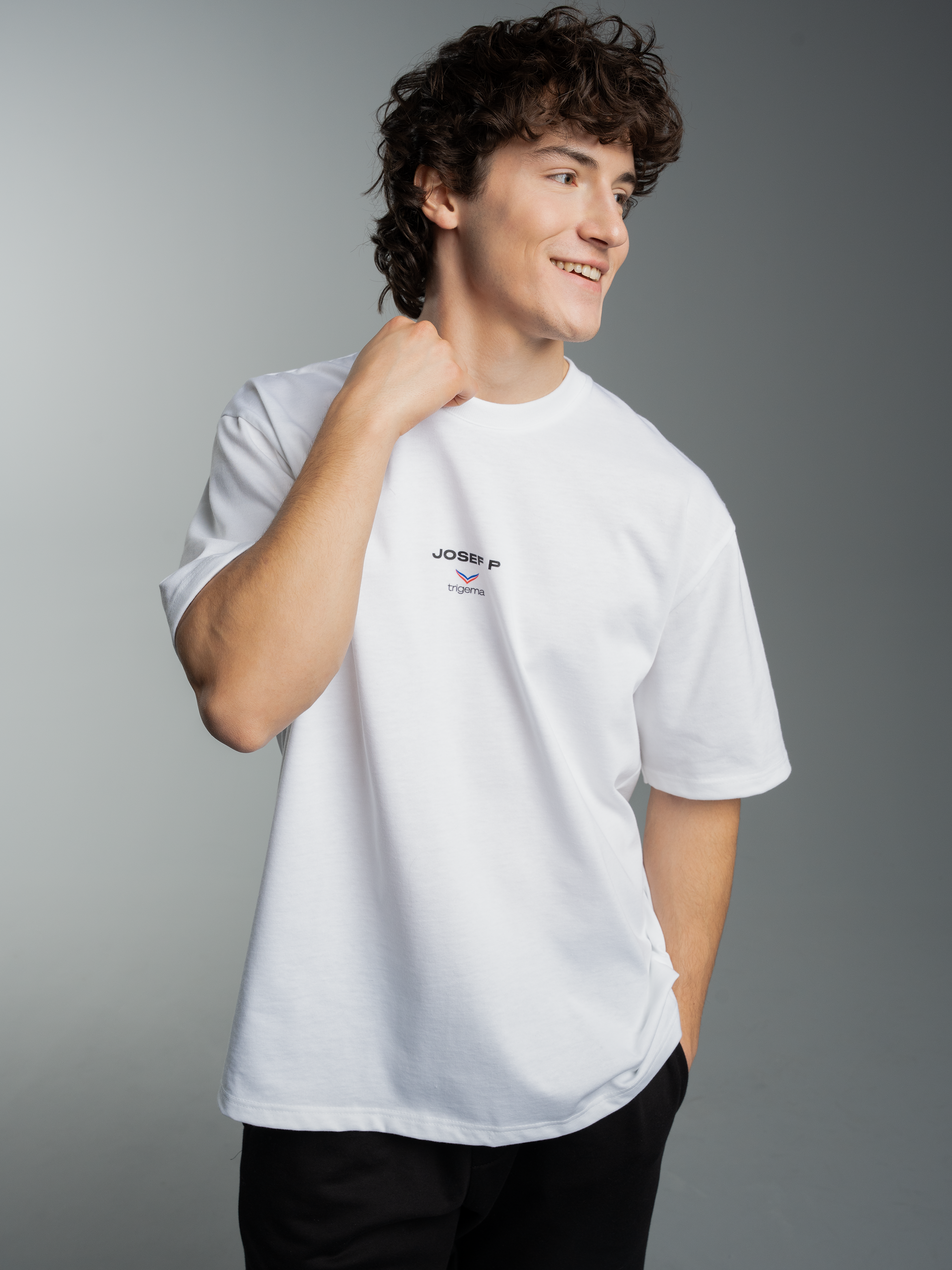 JOSEF P x Trigema T-Shirt – Weiß