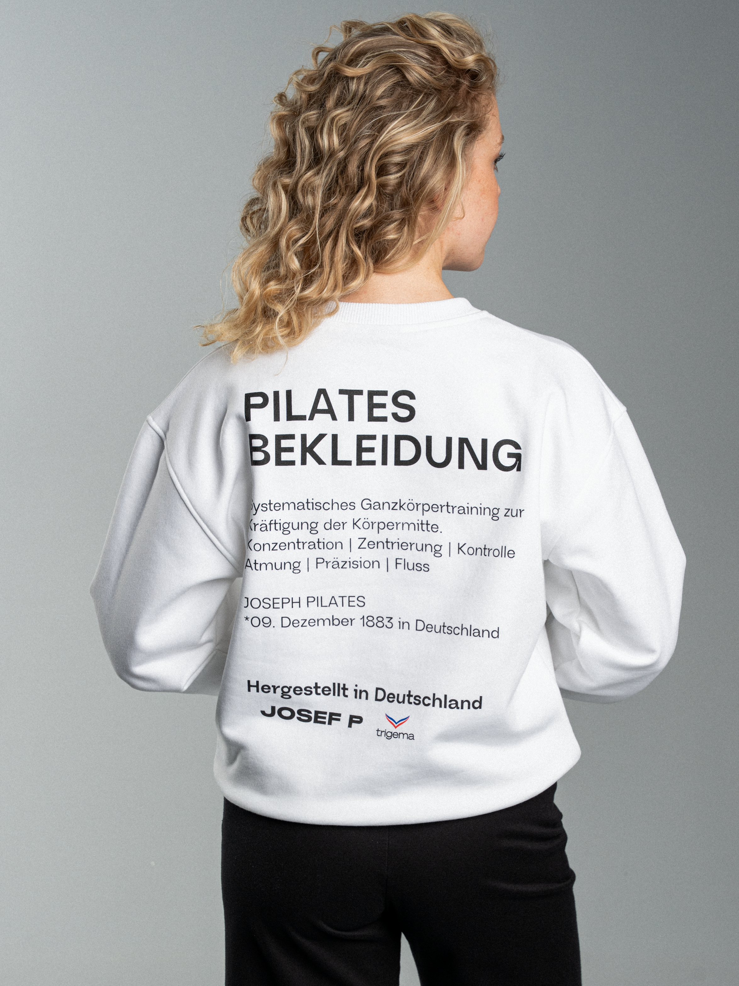 JOSEF P x Trigema Sweatshirt – Weiß