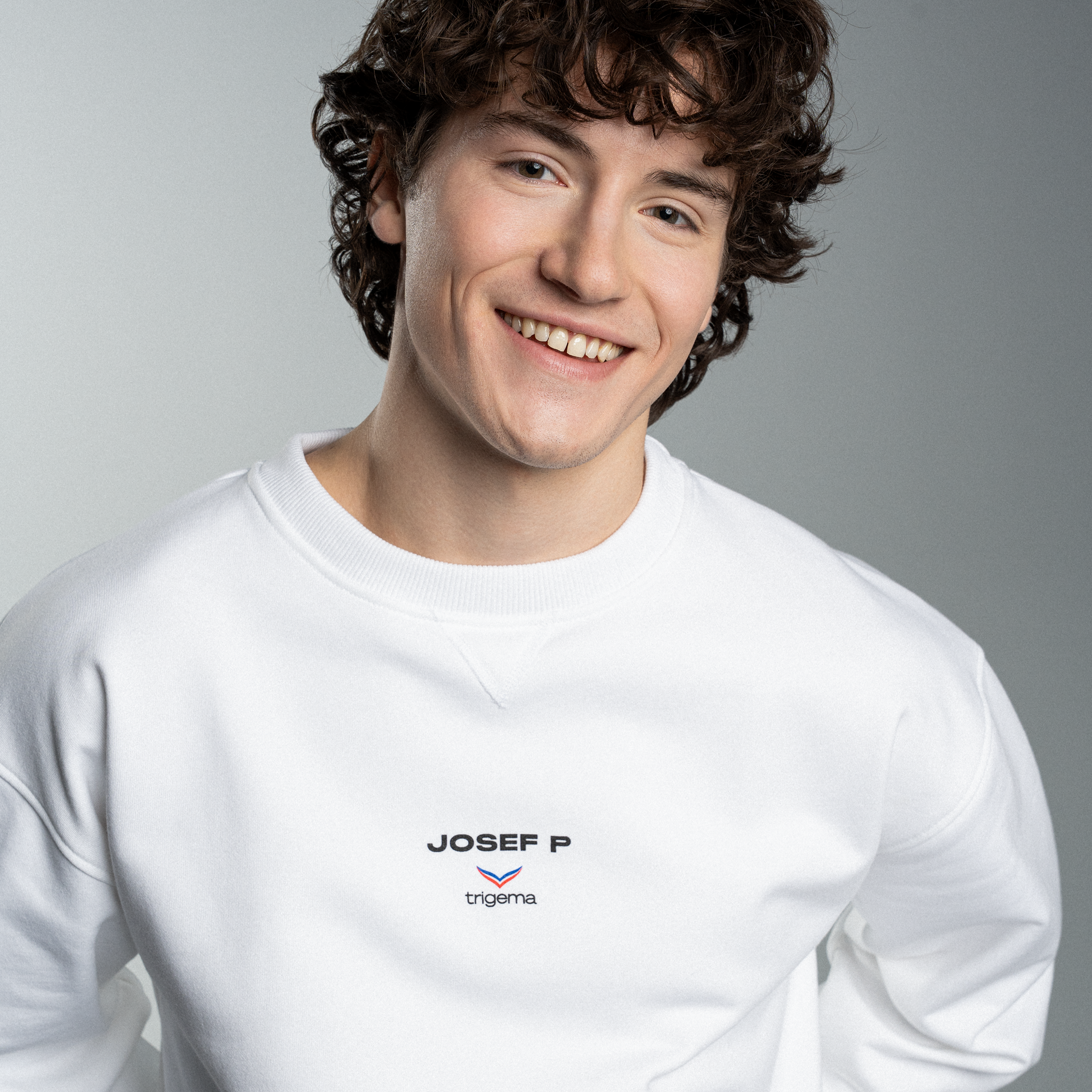 JOSEF P x Trigema Sweatshirt – Weiß