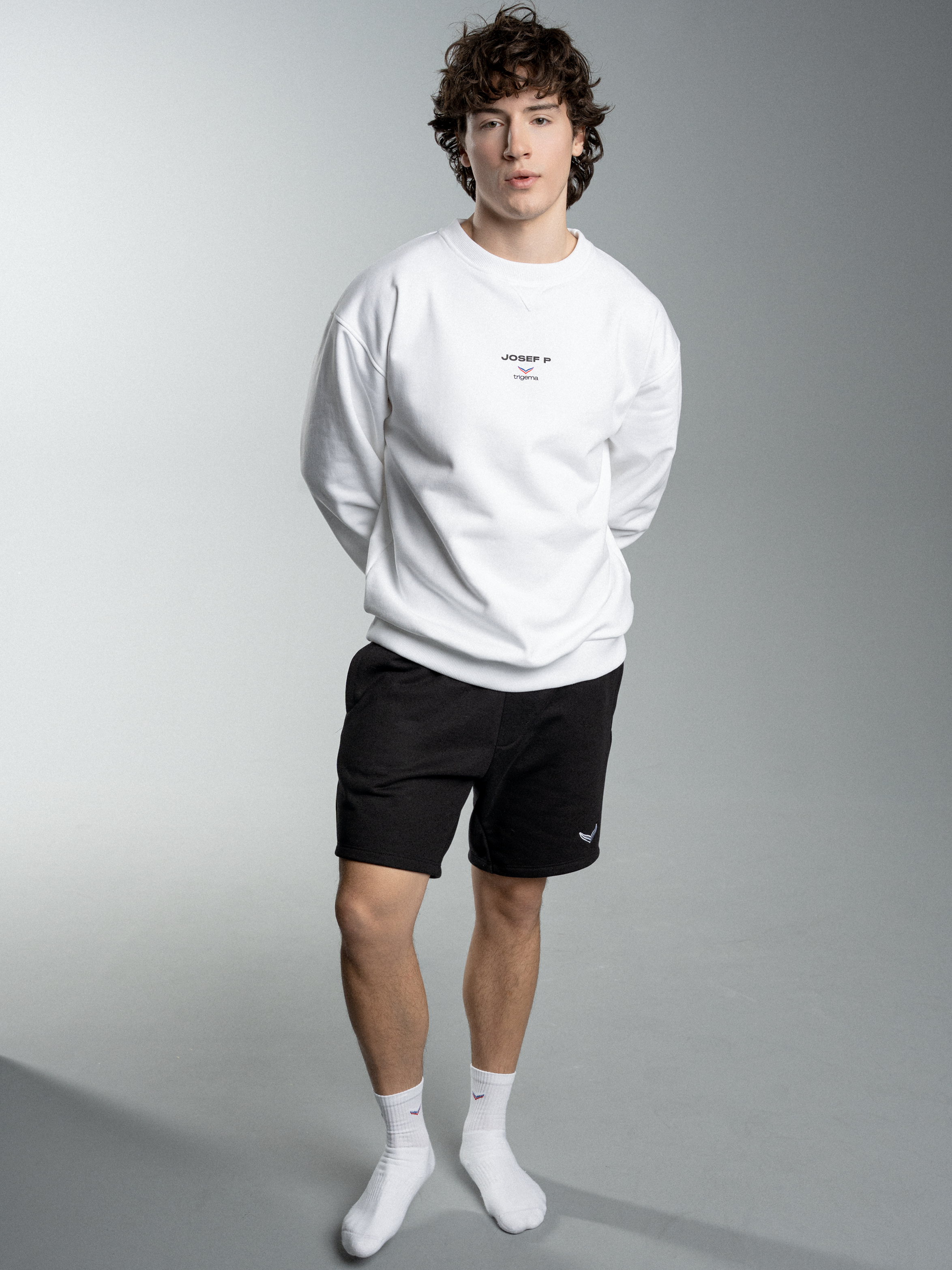 JOSEF P x Trigema Sweatshirt – Weiß