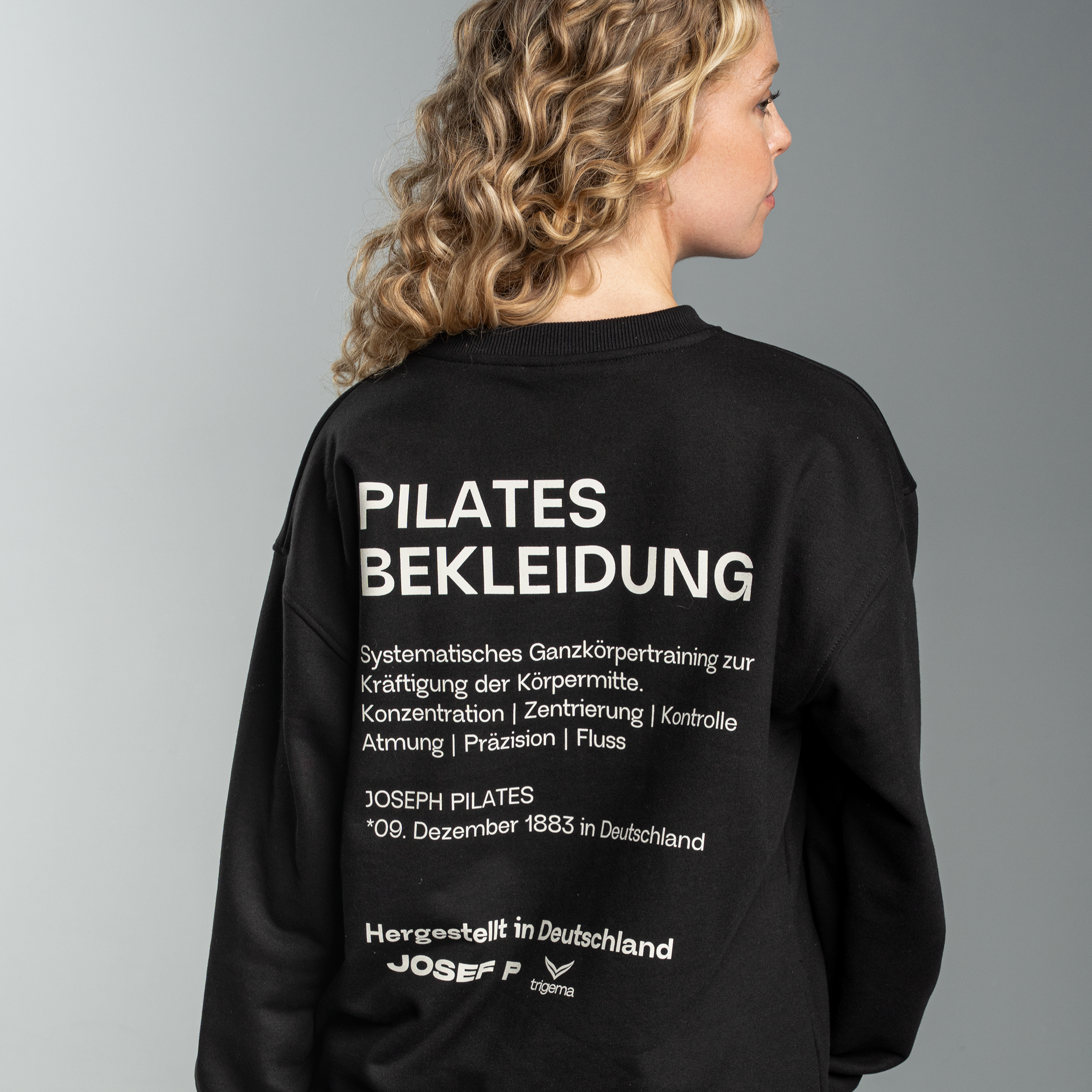 JOSEF P x Trigema Sweatshirt – Schwarz