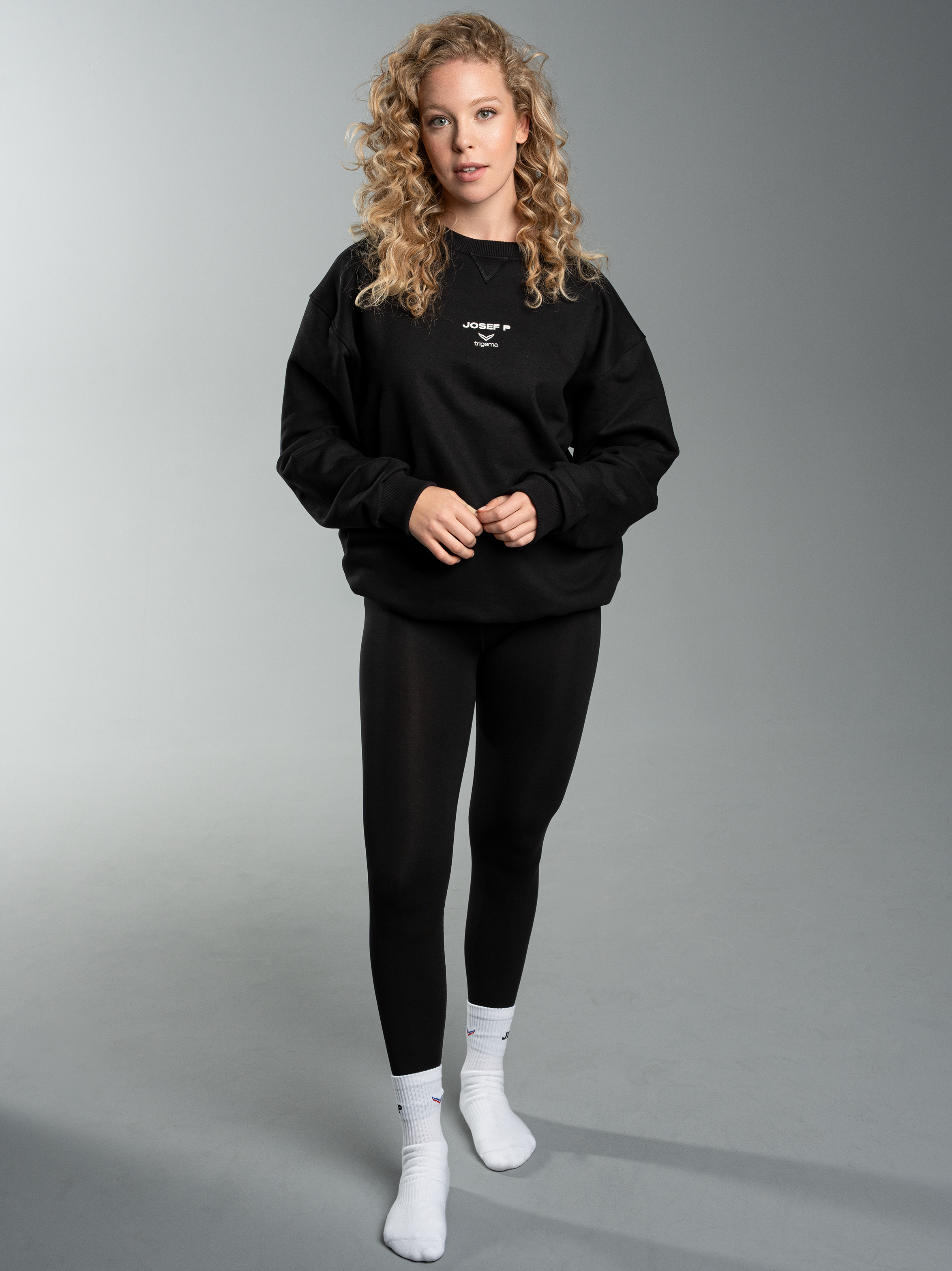 JOSEF P x Trigema Sweatshirt – Schwarz