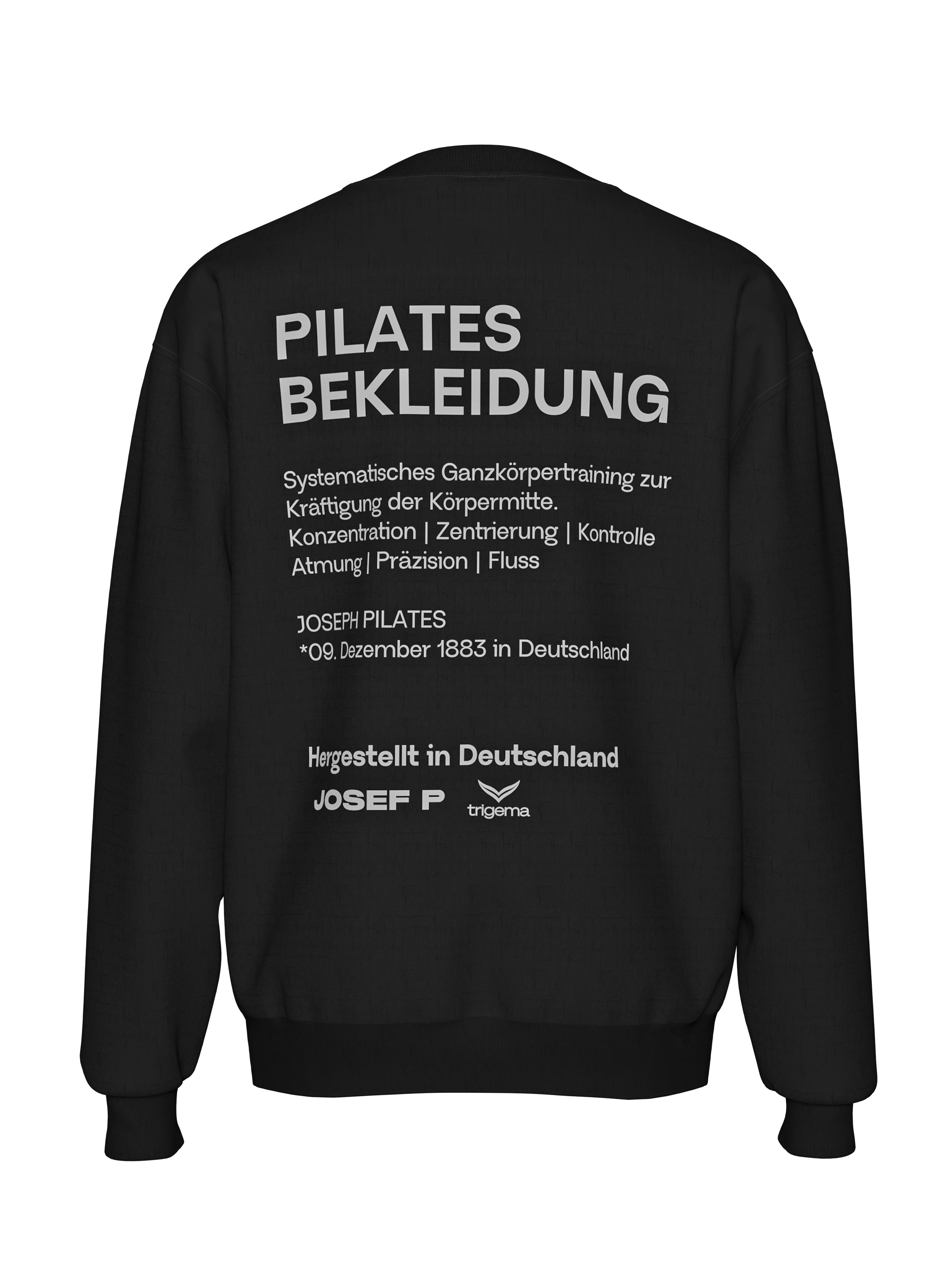 JOSEF P x Trigema Sweatshirt – Schwarz